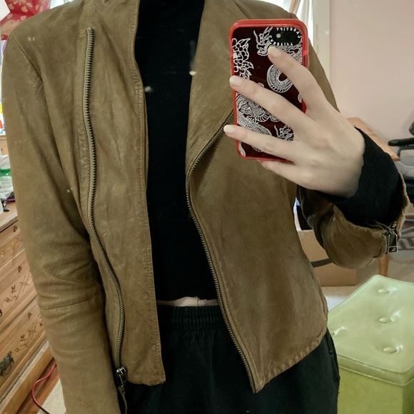 ALL SAINTS Leather Jacket - Picture 10 of 12